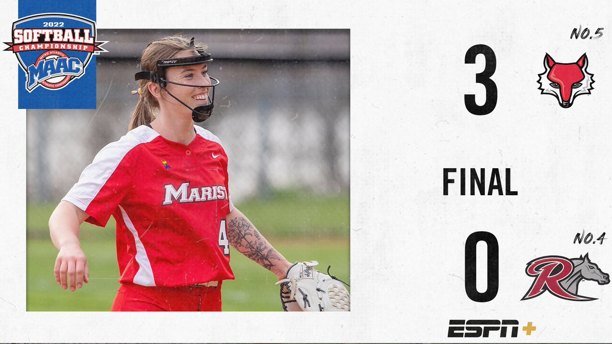 MAACSports's tweet photo. Calista Phippen twirls an absolute 💎

#5 @MaristSoftball defeats #4 @SoftballRider, 3-0 🏆🥎

W: Phippen
L: Trujillo-Quintana

#MAACSports || #MAACSoftball https://t.co/LTSBttr0js