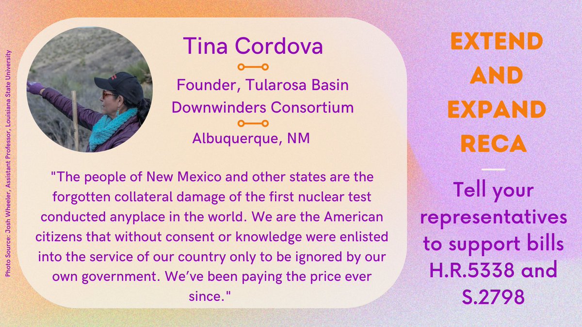 LillyJAdams's tweet photo. Today, the House joined the Senate in passing a limited extension of the Radiation Exposure Compensation Act. Now they must pass an expansion bill to include those who continue to be excluded from benefit coverage. Tell your reps to cosponsor S.2798 &amp; H.R.5338! https://t.co/CY4xCaeAni