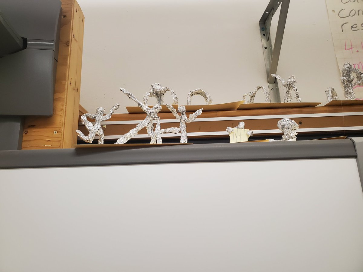 Thanks <a href="/emilyhawkinsedu/">Emily Lorimer</a> for these awesome decorations. Kids loved making these. <a href="/RomeoSchool/">Romeo Public School</a>