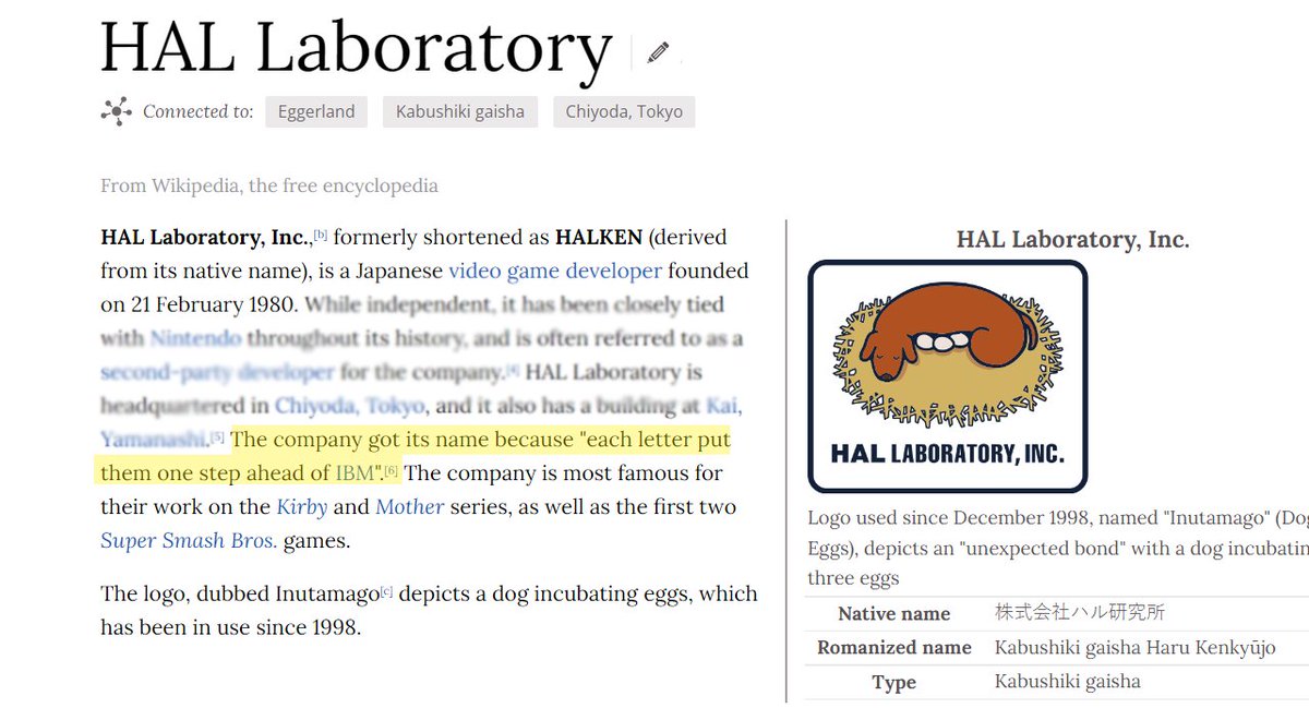 I think about this fact a lot and strive to be the same level of based and petty as HAL Laboratory's naming scheme.