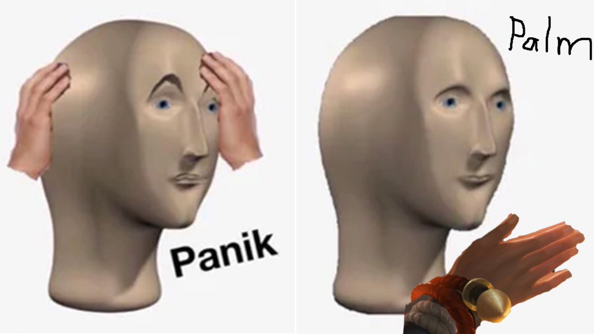 When Opponent open attack but you remember you are pink region