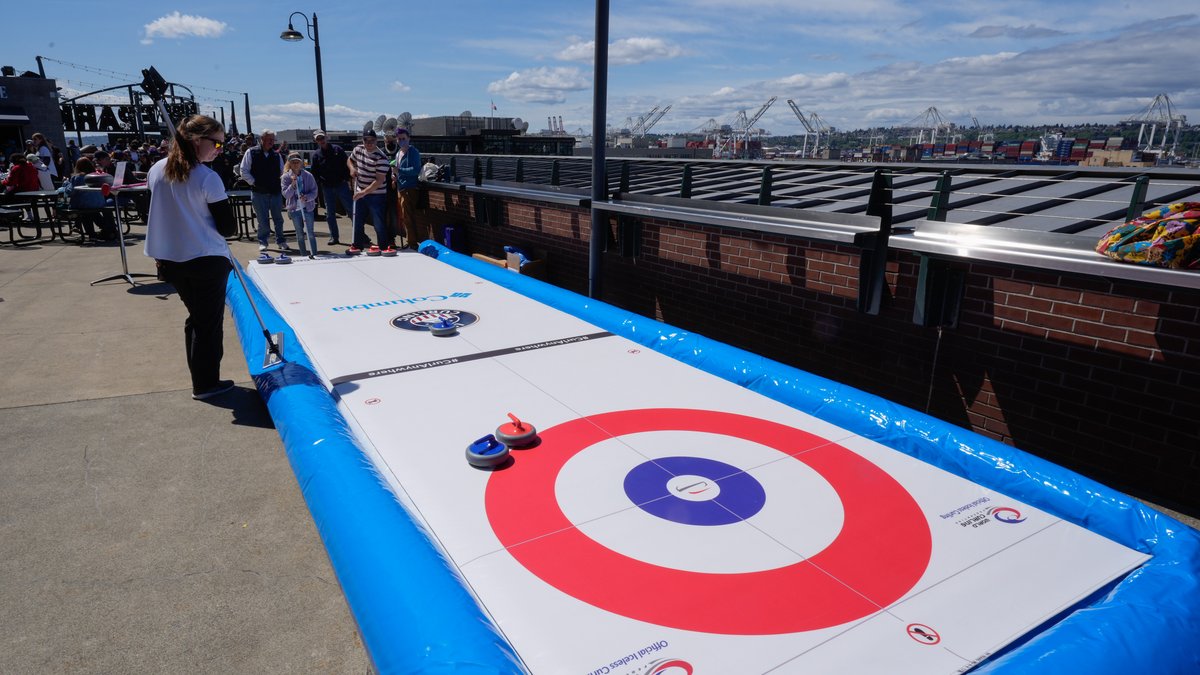 The <a href="/usacurl/">USA Curling</a> Olympic Team is at the ballpark today, throwing out the first pitch and giving fans a chance to test out their own curling skills!