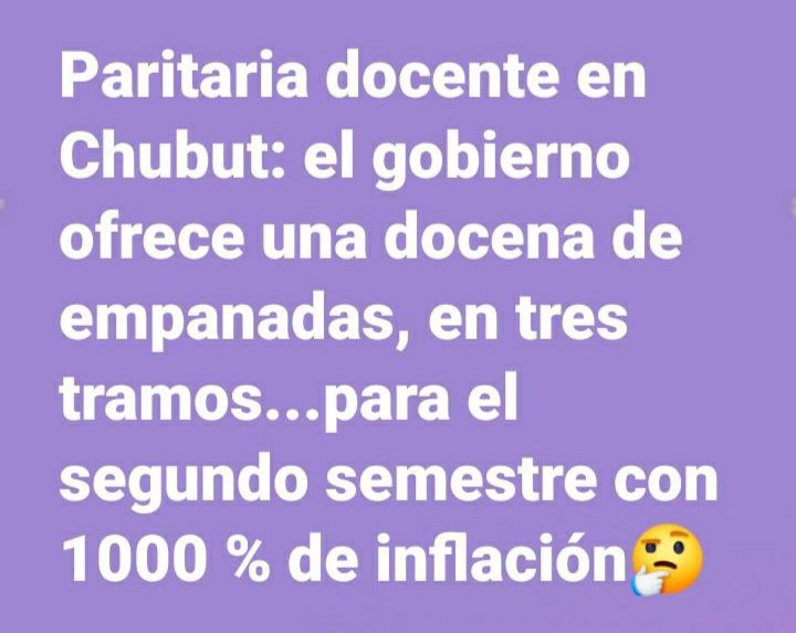 MariaCo30950654's tweet photo. Y mientras, todo sigue aumentando y nos seguimos endeudando en una provincia rica #Chubut #ParitariaDocente https://t.co/QgGktBv9sw