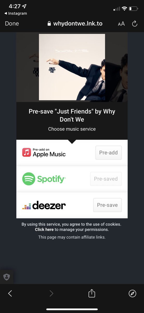 ThePolluxScar's tweet photo. Fucking love @brianschick93 for pre-saving 🤍 #PresaveJustFriends @whydontwemusic https://t.co/X8tGd3L8aD