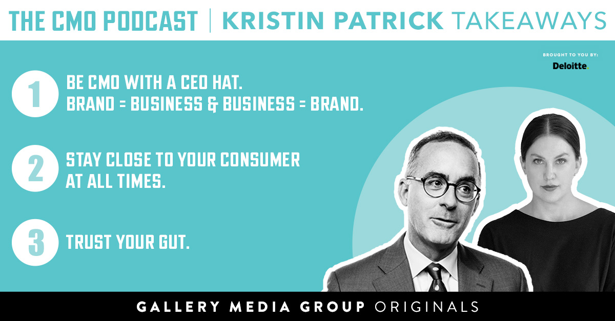 TheCMOPodcast's tweet photo. Don't miss #TheCMOPodcast this week, as @Jimstengel is joined by @KrisPatrick01, CMO at @Claires, to talk about trusting your gut, staying close to your consumer, how to be a CMO with a "CEO hat" on—plus, much more! https://t.co/17cjX0NEIT @Deloitte #ad https://t.co/z5PFa4HARh