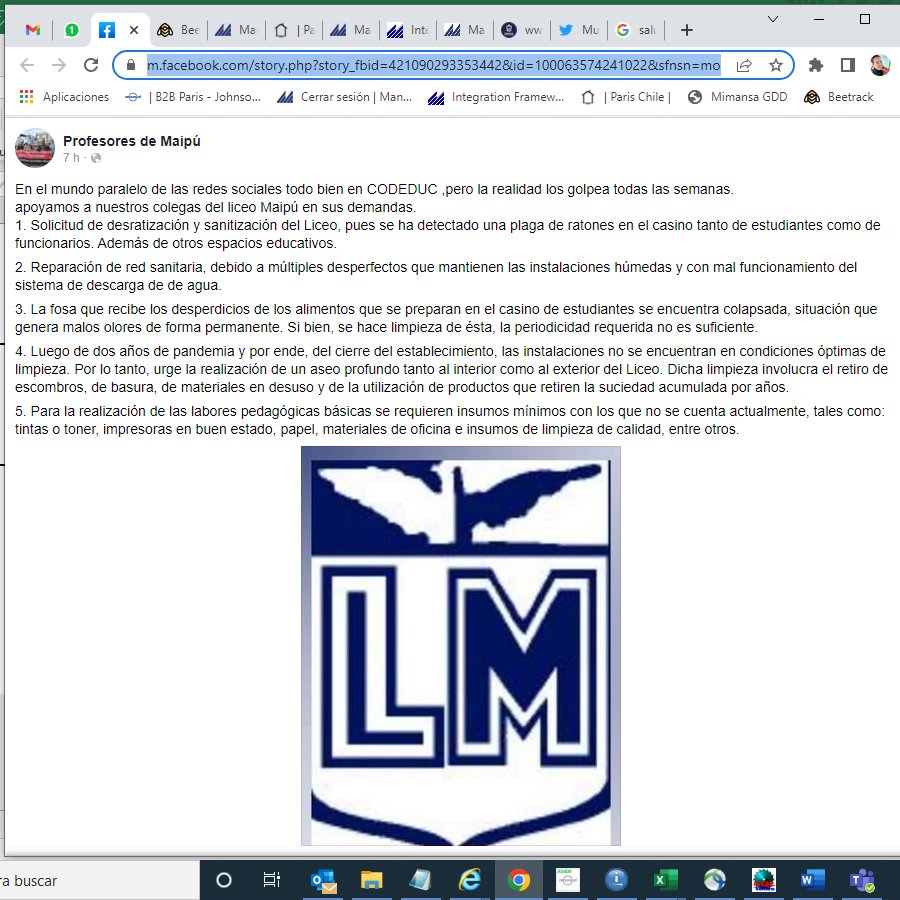 naylesk's tweet photo. @Muni_Maipu @TomasVodanovic @SubPrevDelito Por favor su ayuda https://t.co/Yle3cnFgjs #LiceoMaipu #DiaDelEstudiante Gracias https://t.co/vwuCu238kS