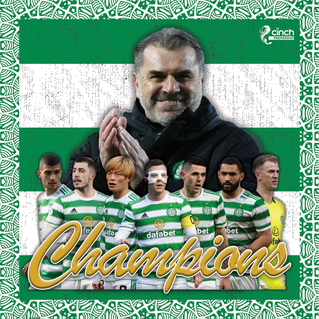 spfl's tweet photo. 🏆 Congratulations to Celtic, @cinchuk Premiership Champions 2021/22!

#cinchPrem | @CelticFC https://t.co/bE6z1xwBWS