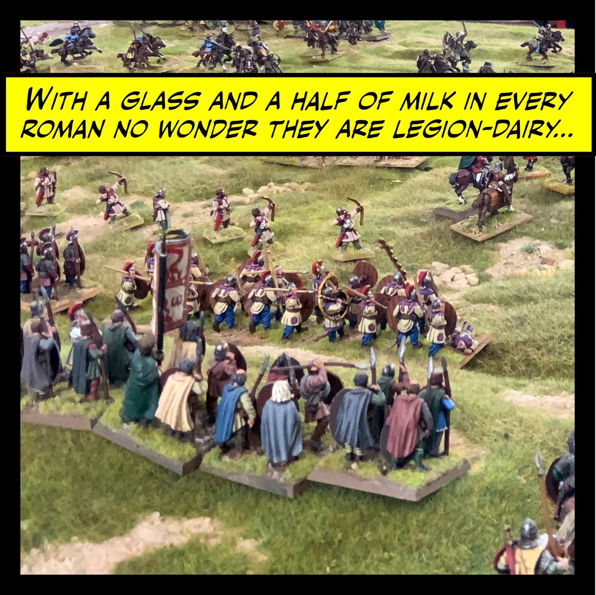 An army marches on its…
#wargaming #ancientwargames #wargamesfoundry #wargameterrain #lateromans