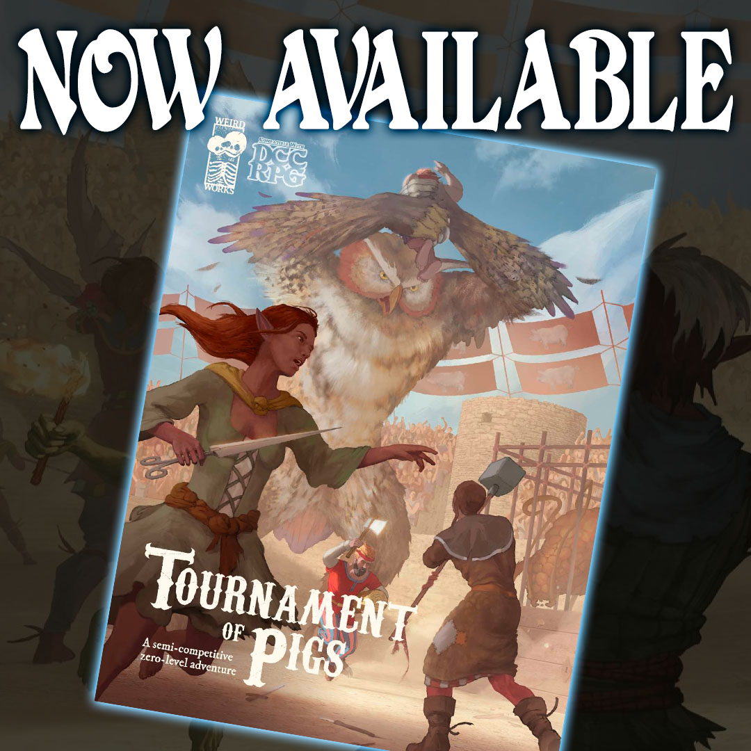 GoodmanGames's tweet photo. New In The Online Store: DCC Boxed Set “Tournament of Pigs”
https://t.co/780UmkfRfE
#DCCRPG #MCCRPG #TournamentOfPigs #FTFK #TTRPG https://t.co/lIbX0RQjma