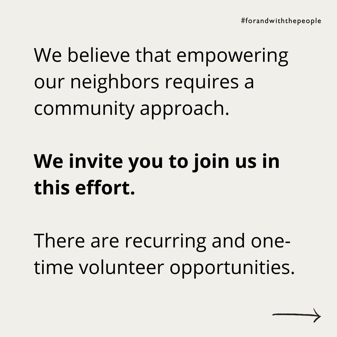 cultivatePDX's tweet photo. We believe that empowering our neighbors requires a community approach, and you are invited to join us in that effort.
๐ค
There are recurring and one-time volunteer opportunities. Follow the link in our bio to learn more and sign up!
#volunteer #volunteering #forandwiththepeople https://t.co/KXuy5EbqVC