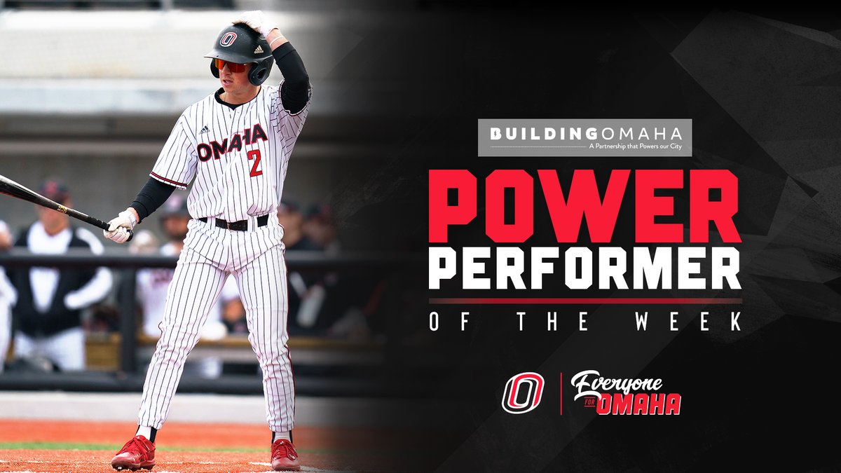 Our <a href="/BuildingOmaha/">Building Omaha</a> Power Performer of the Week is Harrison Denk!

Denk hit .500 over a five-game slate last week. He tallied seven hits, three runs, and four RBI.

#EveryoneForOmaha | #OmahaBSB