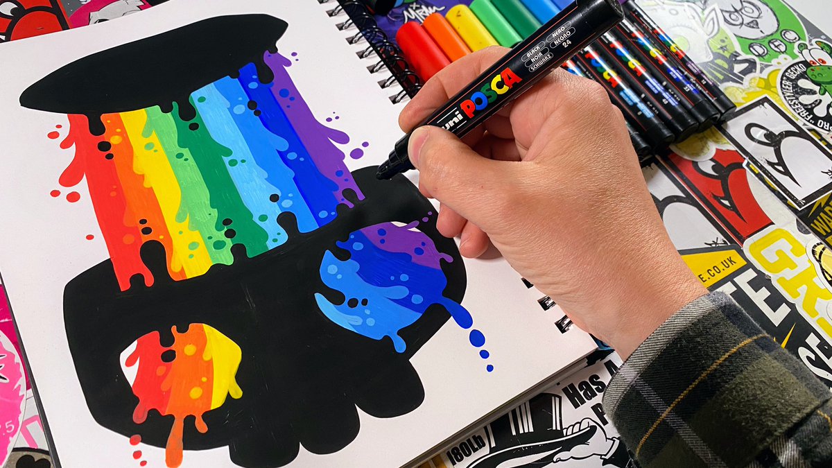 thekorpacademy's tweet photo. As someone who likes drawing in black and white I often use Korp Academy as a reason to work with lots of colours. This is a good example of that in action, I’m confident you’ll see something similar to this in my work soon😉
#KorpAcademy #PoscaClub #Art #Artist #Doodle #Drawing https://t.co/0sA19dhnhX