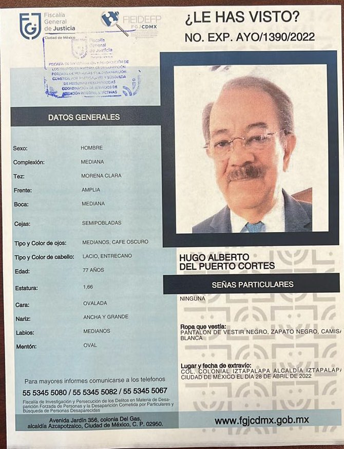rdelpuerto's tweet photo. Día 14 y cada día es más difícil sin saber de ti! Se que repito pero RT una y otra vez, que los ojos de alguien pueden ser nuestros ojos.

@FiscaliaCDMX @Claudiashein @ErnestinaGodoy_ 
#buscamosaDonHugo #encontremosahugo #Hugodelpuerto https://t.co/VEkCQUJI3m