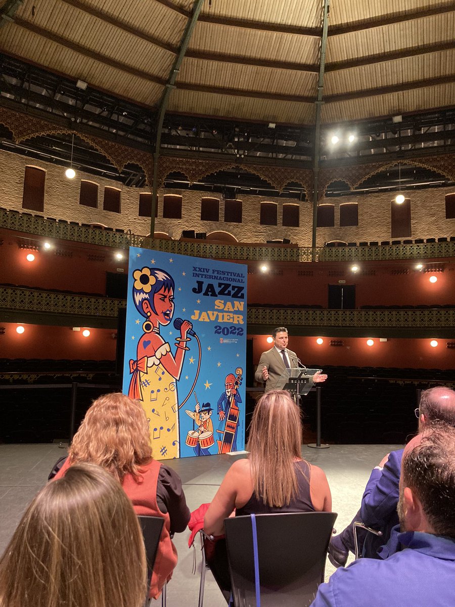 gbustos_'s tweet photo. Hoy en la presentación del cartel de la 24 edición del festival de Jazz de San Javier con @ramongon2 en representación de @Hidrogea. Encantados de patrocinar y apoyar la cultura y la promoción de nuestro municipio @Ayto_SanJavier https://t.co/ZjiOZaHWm6