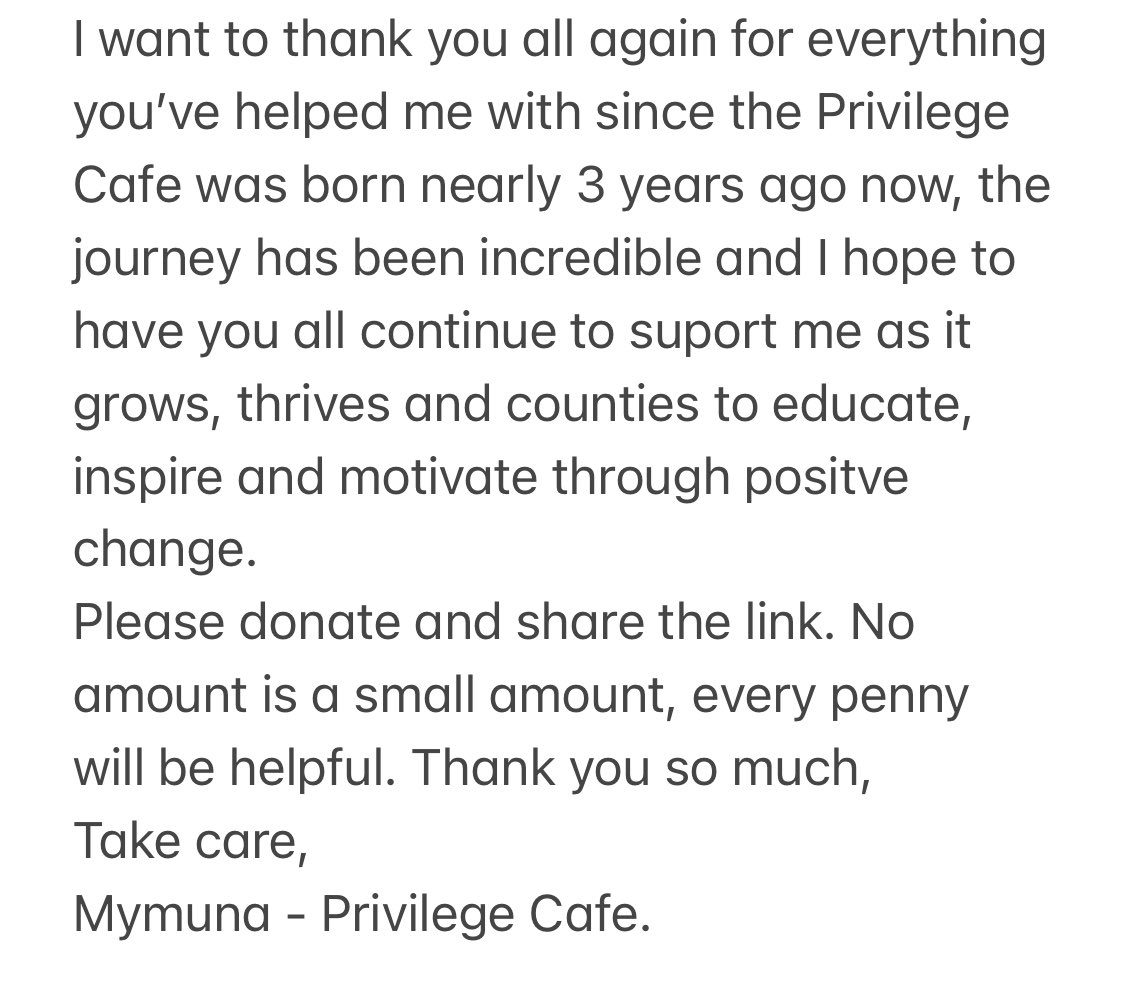🚨PRIVILEGE CAFÉ FAMILY I NEED YOUR HELP🚨🔈

Please please donate what you can. 

crowdfunder.co.uk/p/stem-cell-th…

If you can’t donate, plz share. 

@CandiceLloyd20 <a href="/Charlotte_Cymru/">Charlotte Cymru 🏴󠁧󠁢󠁷󠁬󠁳󠁿</a> @IzzyMorgana <a href="/StrokeHubWales/">Stroke Hub Wales</a> <a href="/TheStrokeAssoc/">Stroke Association</a> <a href="/punkistani93/">Yasmin Supall</a> @LeenaSFarhat <a href="/shandymcnab/">jo harry</a> @kathryn_she_her