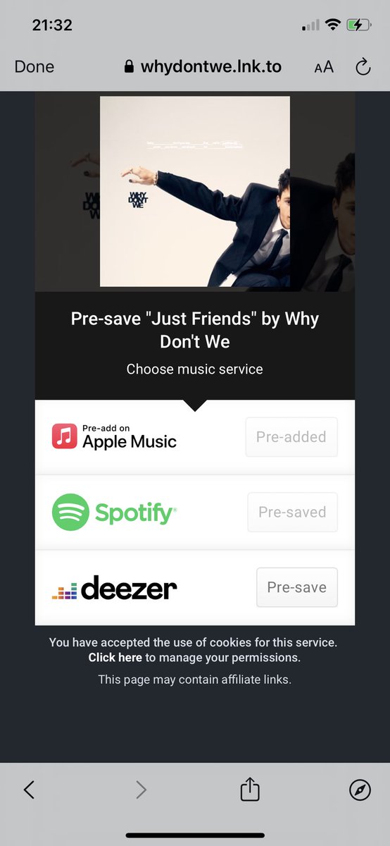 Nikki_0498's tweet photo. @whydontwemusic @MichelleObama You know what’s up!!! Pre-saved for a hot minute and got the bestie to pre-save too! #PreSaveJustFriends https://t.co/WaOLsvHDPG