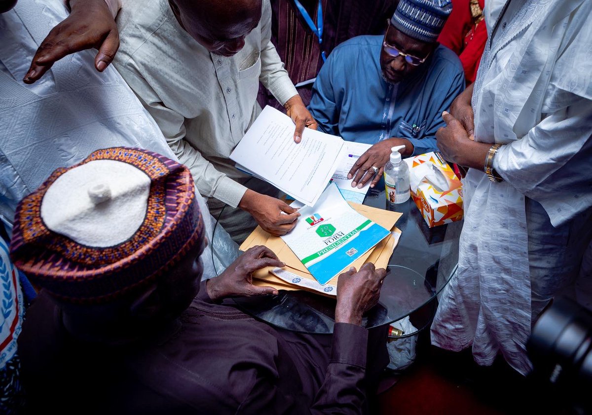 officialABAT's tweet photo. Thank you to all Governors, Legislators, party leaders, friends and supporters who signed my Nomination Form and joined the submission at APC Secretariat on my behalf this afternoon. 

Together, we wil achieve a great victory.

#BAT2023
♾ https://t.co/uLt14XEFpW