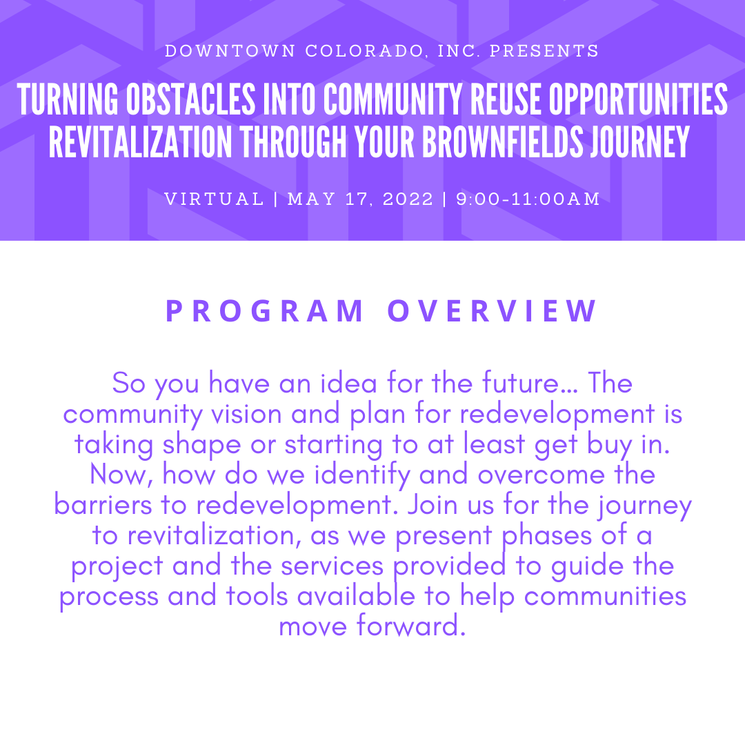 Join DCI and those from @KState, SEH, Development Research Partners and Adaapta VIRTUALLY for a deep dive on the best ways and resources to revitalize brownfield sites! Register Here: lnkd.in/euNvik4y