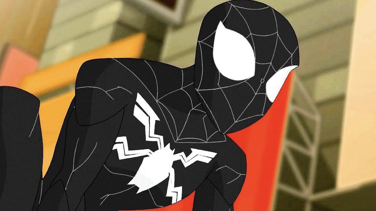 Symbiotized's tweet photo. The evolution of the symbiote suit in Spectacular Spider-Man https://t.co/mn1Fjj4XYe