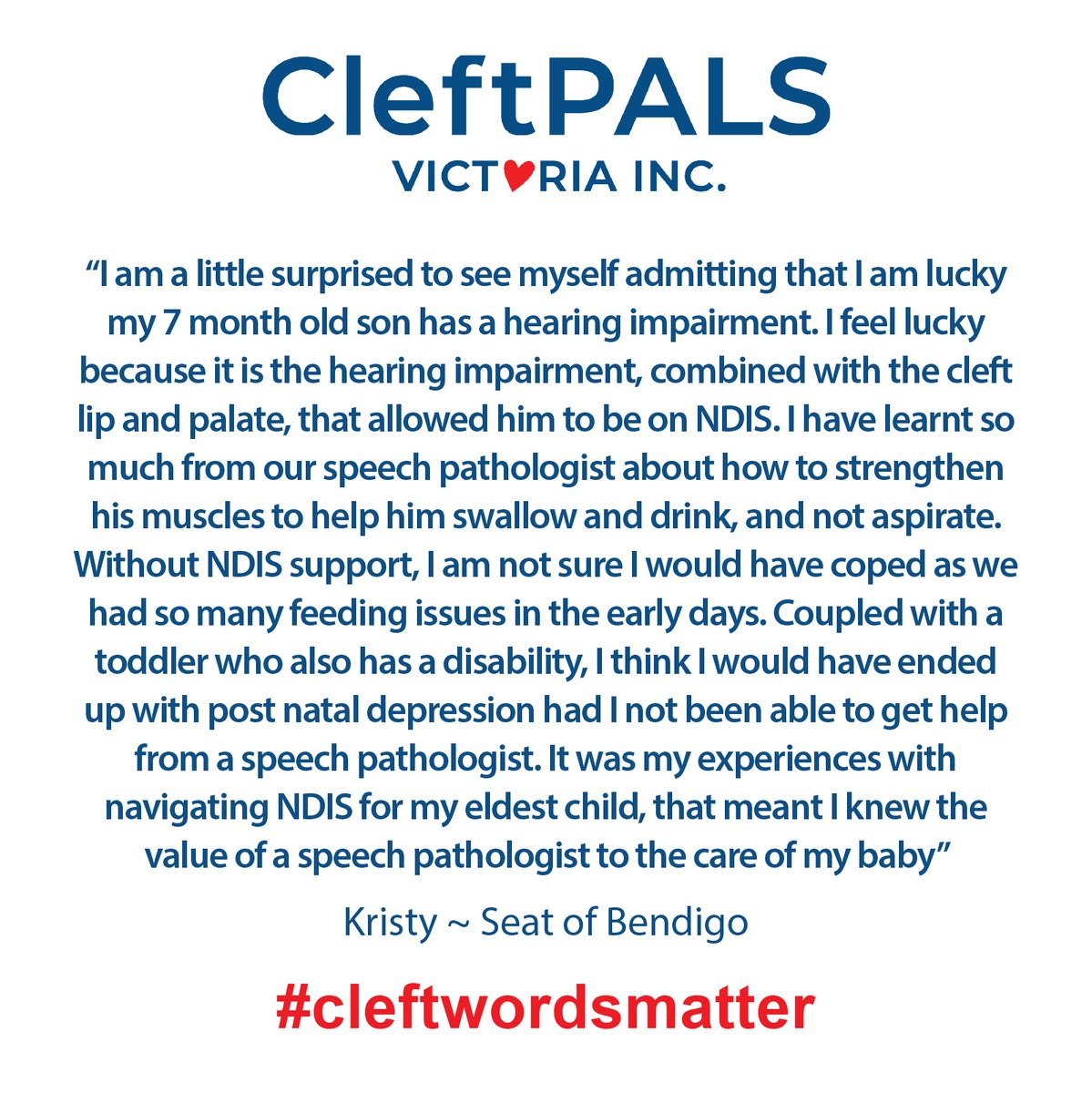 CleftpalsV's tweet photo. @AgedMatters We completely agree, @AgedMatters.  Our volunteers will be helping our families submit to the Disability Royal Commission. We are tired of being treated like second class citizens, we are tired of being ignored. https://t.co/rgl8sujhgD