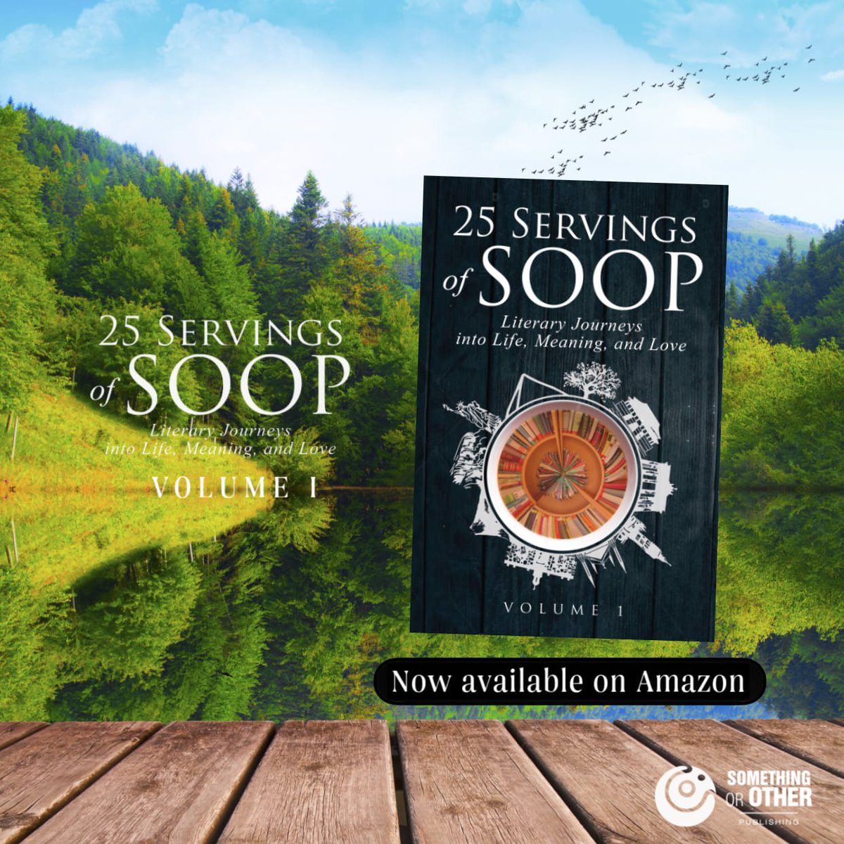 SOOPLLC's tweet photo. 25 stories from emerging authors where you can experience from the purest joy and happiness to the most embracing drama and suspense. An anthology
that you can read anywhere!
Click here to purchase 25 Servings of SOOP now!
https://t.co/kCrSSYlhTY
#booklovers #soopl #books https://t.co/ZWrszozPUS