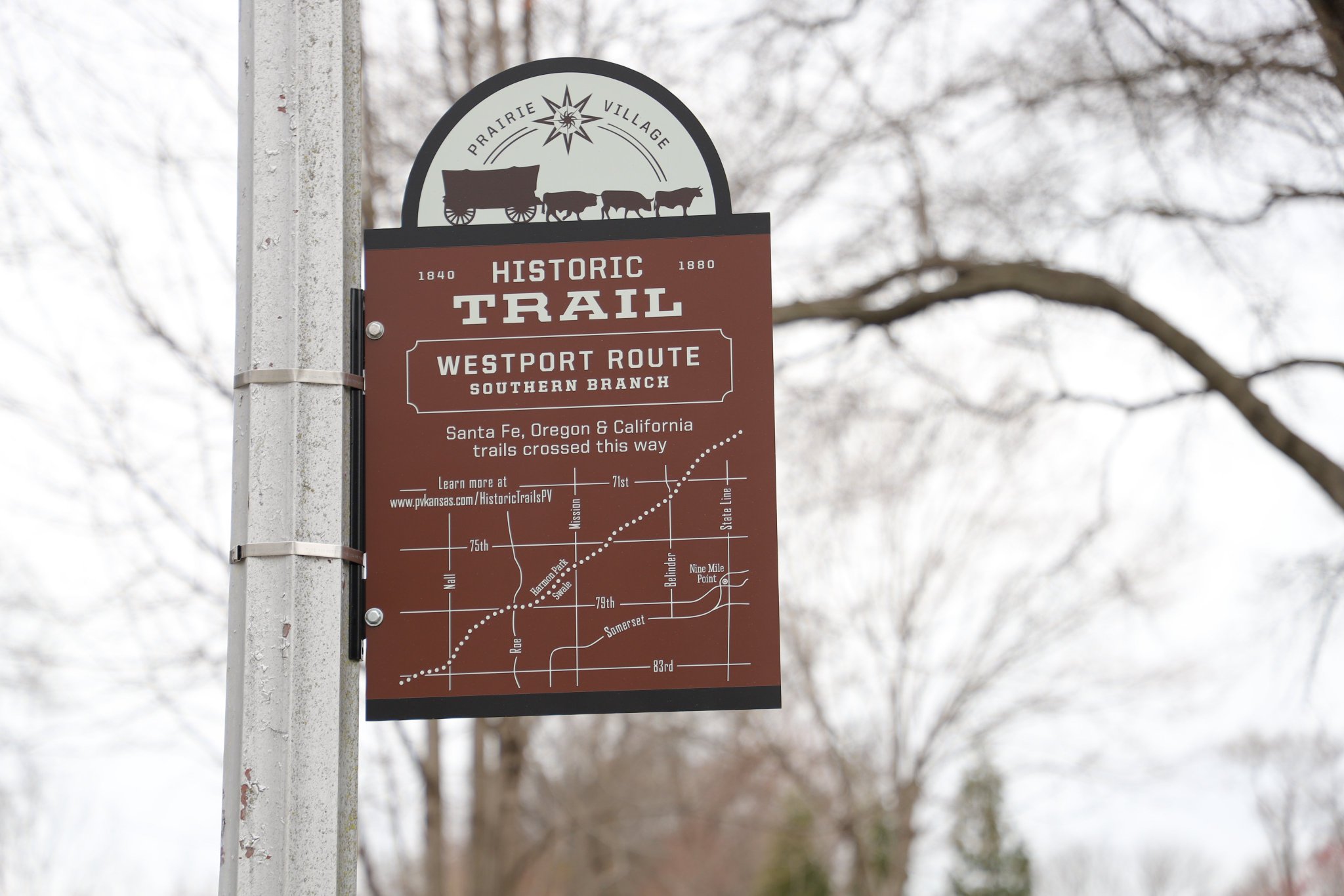 Prairie Village on Twitter "Signs throughout Prairie Village mark route of historic trails