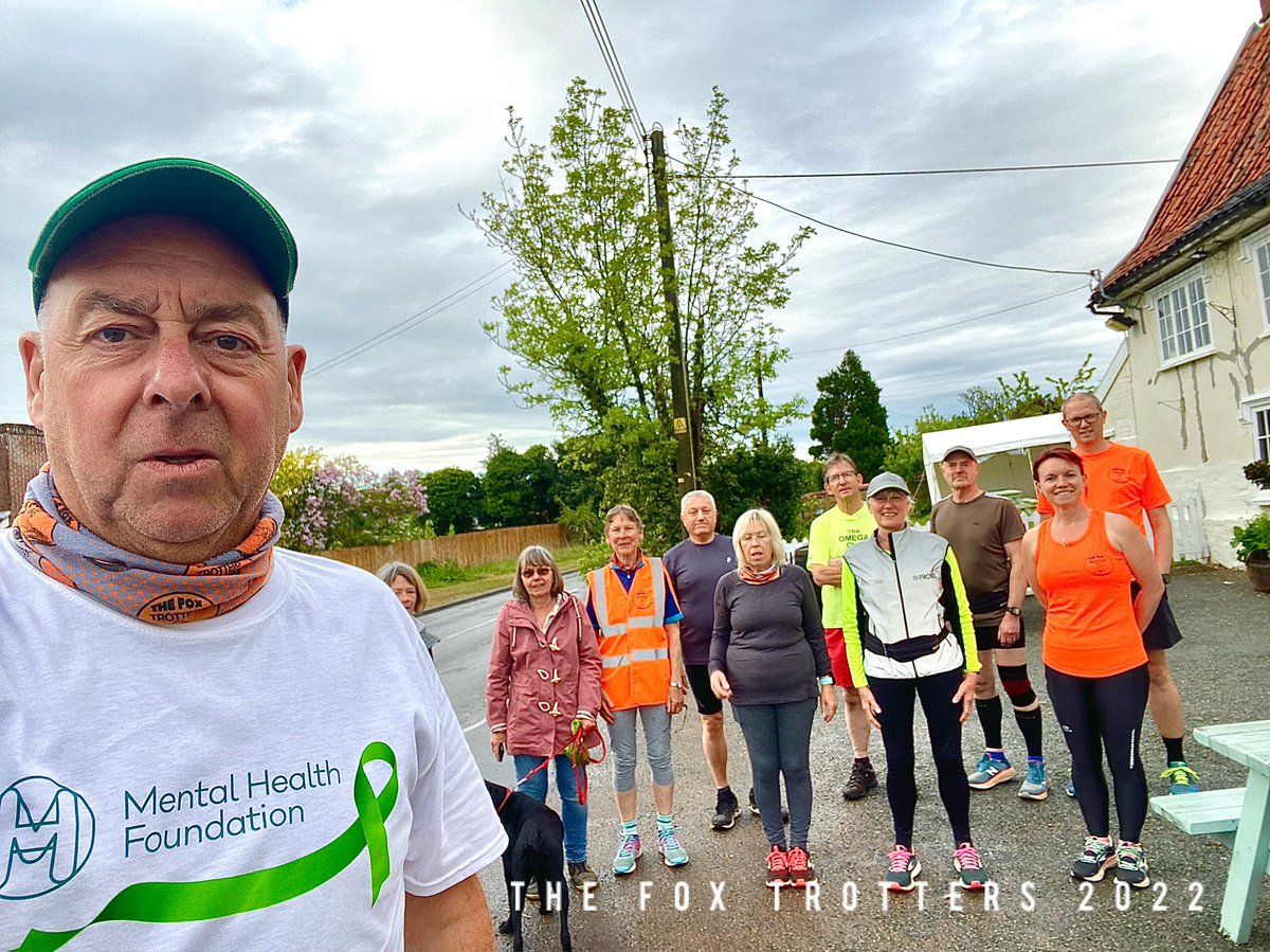 foxtrotters1066's tweet photo. Our #runners &amp; #walkers we’re all raising  #MentalHealthAwareness for our challenge for  @mentalhealth we even missed any #rain just stopped before we started, #communitygroup support all. @freeweeklytimed @QuitTheSitting @UKRunChat @FoxGarboldisham https://t.co/vQBpZR0fOW