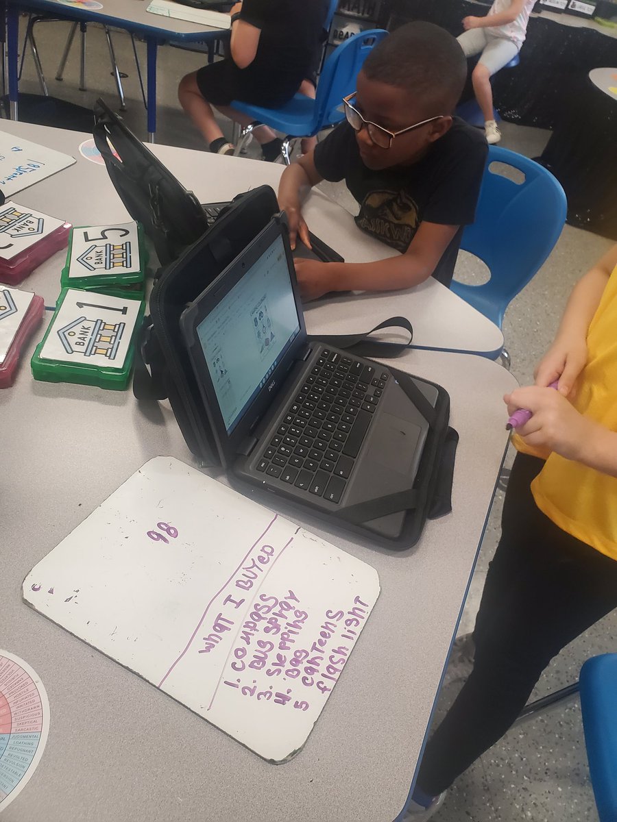 MrsPartridge2nd's tweet photo. My kids are planning a camping trip using all the math skills they've learned in 2nd grade. First, they have a budget amd need to but their equipment. 🙌🏼 engagement! https://t.co/QFPV1SNW6A