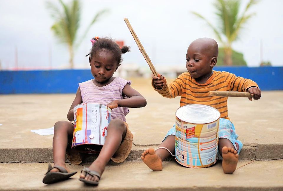 MichiganUMC's tweet photo. Beating the drum for Bishop Judith Craig Children's Village. A share of the 2022 Annual Conference ingathering will feed hungry children in Liberia. https://t.co/Z77gGA0z93 Read more in MIconnect. #miconnect #miumc #umc https://t.co/AKAvjqJwpB