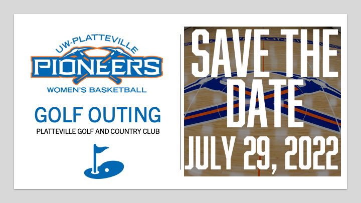 UWPlattWBB's tweet photo. This beautiful weather has us thinking about GOLF!! Register here for a fun-filled day with Pioneer Women’s Basketball!

https://t.co/Acq34sazwJ

Not a golfer? We also have hole sponsorship opportunities! ⛳️ https://t.co/FhiTTI5EHE