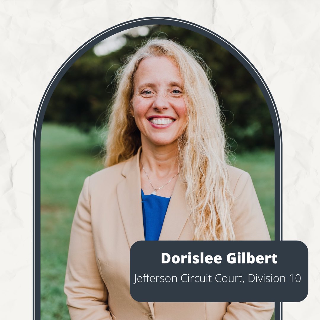 CBJLouisville's tweet photo. Meet CBJ’s endorsement for the Jefferson Circuit Court, Division 10 - Dorislee Gilbert

Keep reading about Dorislee Gilbert and our other endorsements at https://t.co/YJA6sh7s6b (linked in bio) https://t.co/pO796nfpLJ