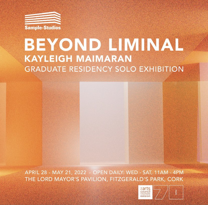 Our Graduate Artist in Residence Kayleigh Maimaran will be giving tours of her solo exhibition ‘Beyond Liminal’ this Saturday at 1pm, 1.30pm and 2pm in The Lord Mayor’s Pavilion, Fitzgerald’s Park as part of #STAMP22 Festival. Drop by! <a href="/empoweringcork/">STAMP</a> <a href="/corkcitycouncil/">Cork City Council</a>