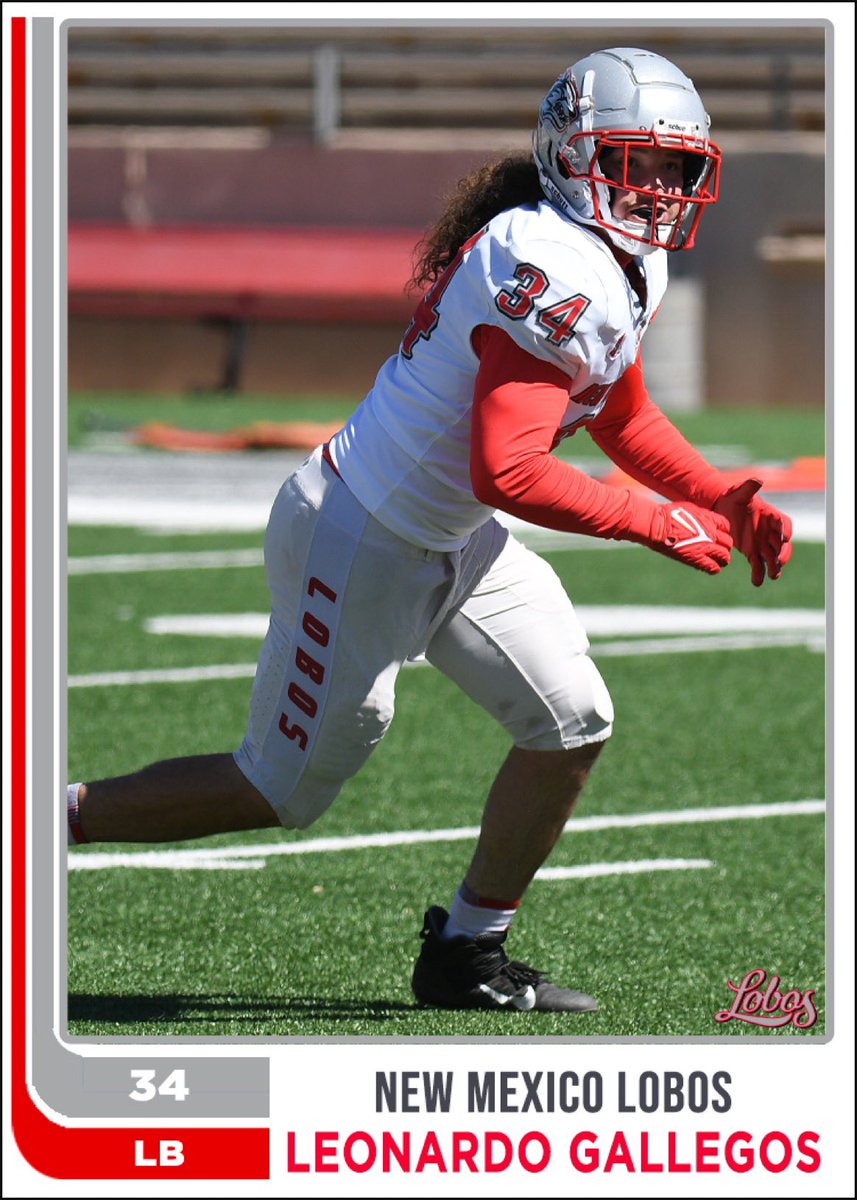 UNMLoboFB's tweet photo. Leonardo is TOUGH AS NAILS! Great spring for @leogfootball  !!!
#GoLobos | #WIN5 https://t.co/wlyEzrFygh