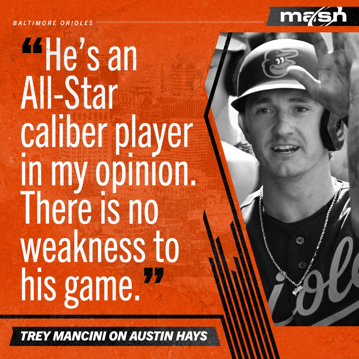 masnOrioles's tweet photo. Austin Hays is hitting .462 over his last seven games.

Could the outfielder be on his way to an All-Star selection? https://t.co/aJr0KfWDaB https://t.co/X1uiaya0ul