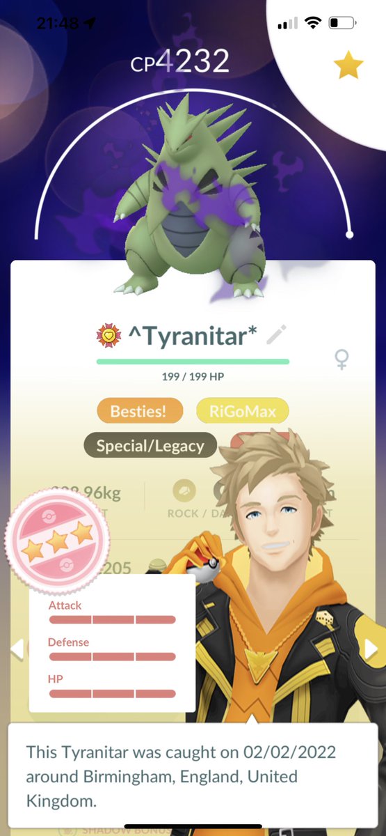 iRiTweets's tweet image. Mother and son, Shadow-Hundo, and Lucky-Hundo, Mega-ready Dad

My Tyranitar family 😁

Hoping to get the Candy XL to boost them all to level 50 during this year's Go Fest!

#PokemonGO #ShadowHundo #Hundo #PokemonGOFest2022