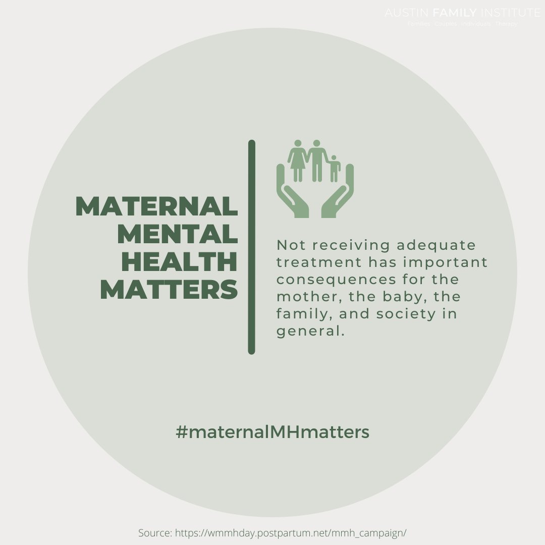AFItherapy's tweet photo. The World Maternal Mental Health Day Campaign was started to raise awareness of maternal mental health issues so that more women will get treatment and fewer will suffer. To learn more and join this campaign, visit https://t.co/W1XCFVFCkm
#maternalMHmatters #worldMMHday https://t.co/hT5hgbBd6a