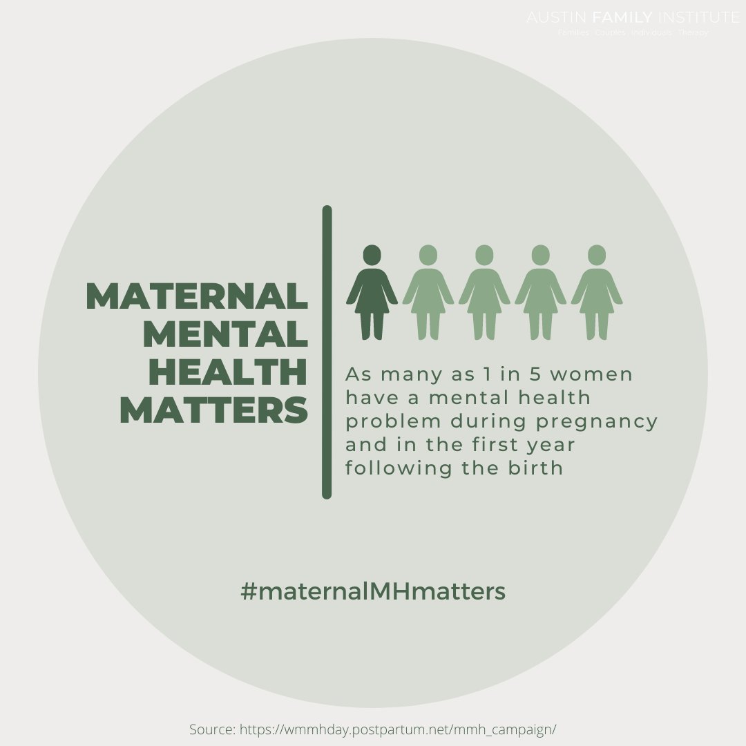 AFItherapy's tweet photo. The World Maternal Mental Health Day Campaign was started to raise awareness of maternal mental health issues so that more women will get treatment and fewer will suffer. To learn more and join this campaign, visit https://t.co/W1XCFVFCkm
#maternalMHmatters #worldMMHday https://t.co/hT5hgbBd6a