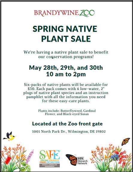 AudubonDelaware's tweet photo. Native plant sale at the Brandywine Zoo. https://t.co/4PsV7objtO