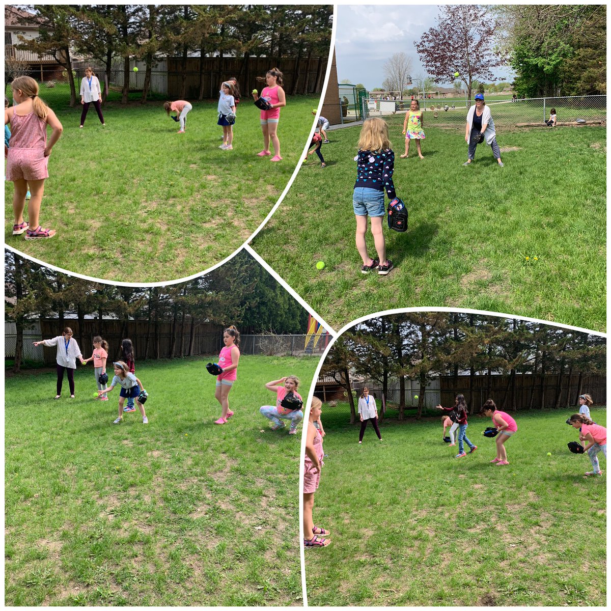 MsGullick's tweet photo. Our Jays care group is learning a lot about team work and today we practiced “baseball ready” and “alligator catching” with Ms.Lewis!  We are having a lot of fun! @JaysCare @mstlewiz @LPSStormWatch https://t.co/eu5UNruAOn
