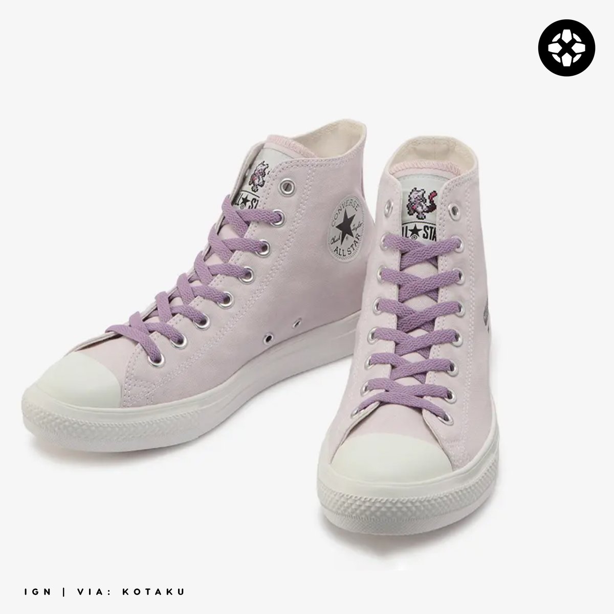 IGN's tweet photo. Based on Pikachu, Eevee, Charizard, and Mewtwo, the sneakers are priced at ¥9,900 (around $75). https://t.co/MaxlLoCel3 https://t.co/BeQQFYm4vz