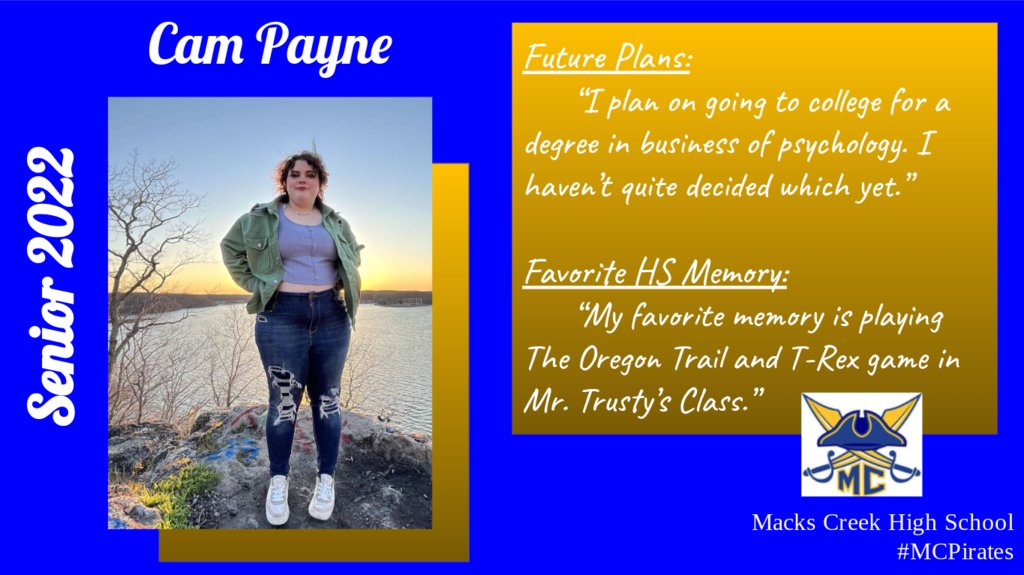 Today's second Class of 2022 Senior Spotlight is Cam Payne. #MCPirates