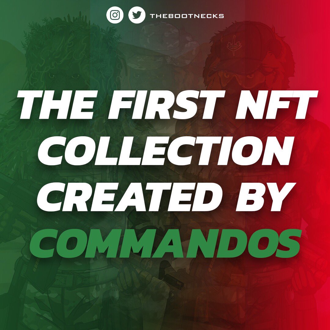 The first NFT collection created by commandos🪖

#nftart #comandos #artwork #artgallery #digitalartist #nftcommunity #nftillustration #nfts #nftcollectors #metaversenft