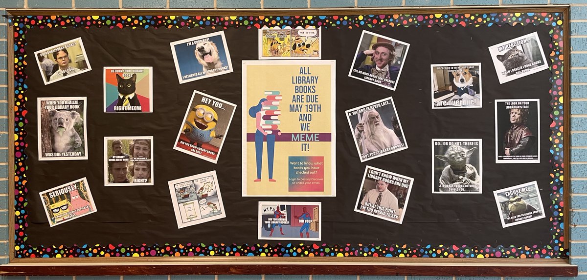 Memorial Middle School Library tweet media