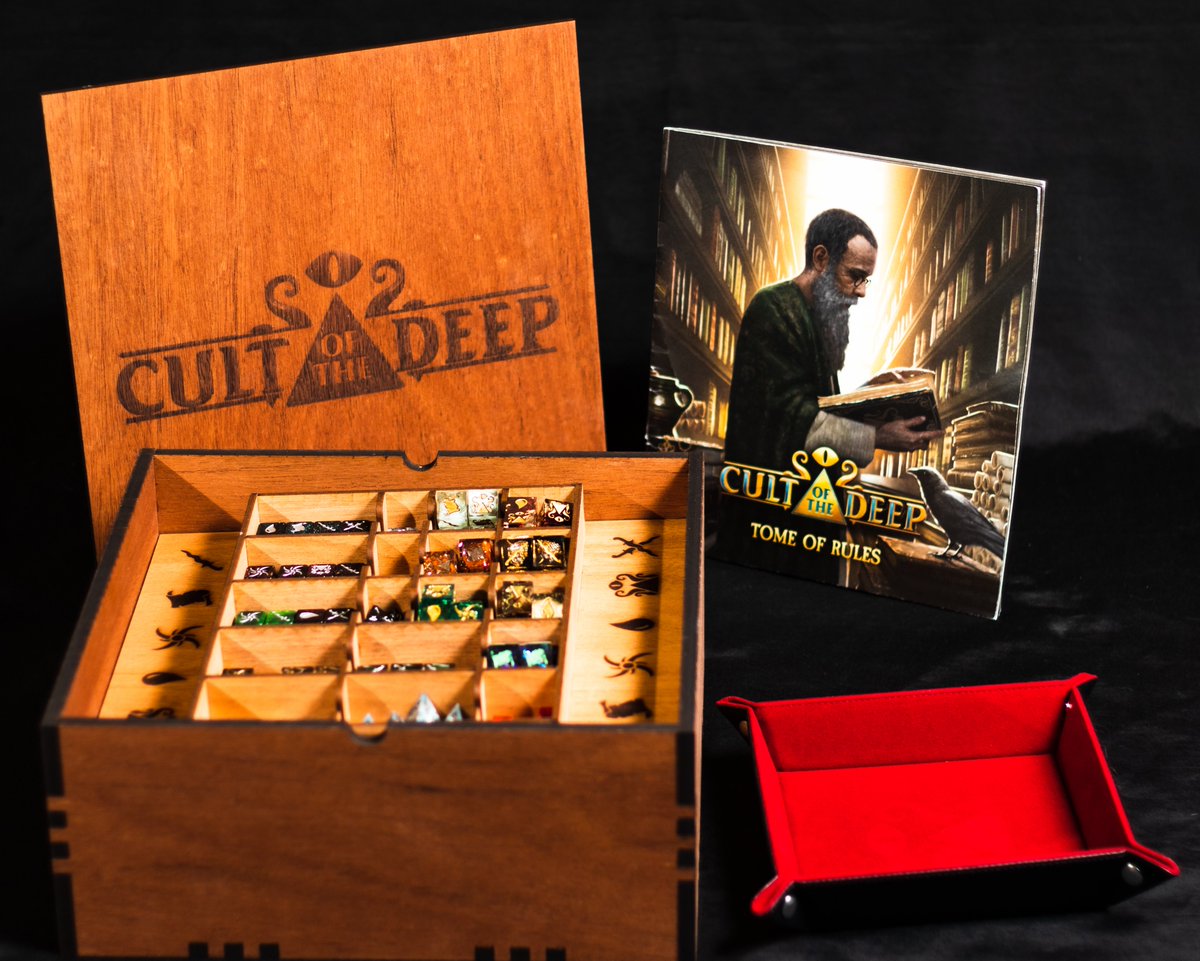 BAGamesCo's tweet photo. I am so frikkin' jealous right now! These 4 special pledges are being sent out this week. @DawnbreakerD did an amazing job on those dice!!! 🔥🔥

#boardgames #boardgame #Kickstarter https://t.co/9CglQfZ8ep