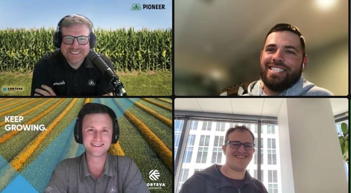 Our CEO &amp; Co-Founder, <a href="/mikewinn/">Michael Winn</a>, had a great time speaking with <a href="/cjoern/">Carl Joern</a>, @bkshrader, &amp; <a href="/thebenjacob/">Ben Jacob</a> on the Indiana <a href="/PioneerSeeds/">Pioneer Seeds U.S.</a> #Agronomy Podcast. Stay tuned for the link! <a href="/corteva/">Corteva Agriscience</a>