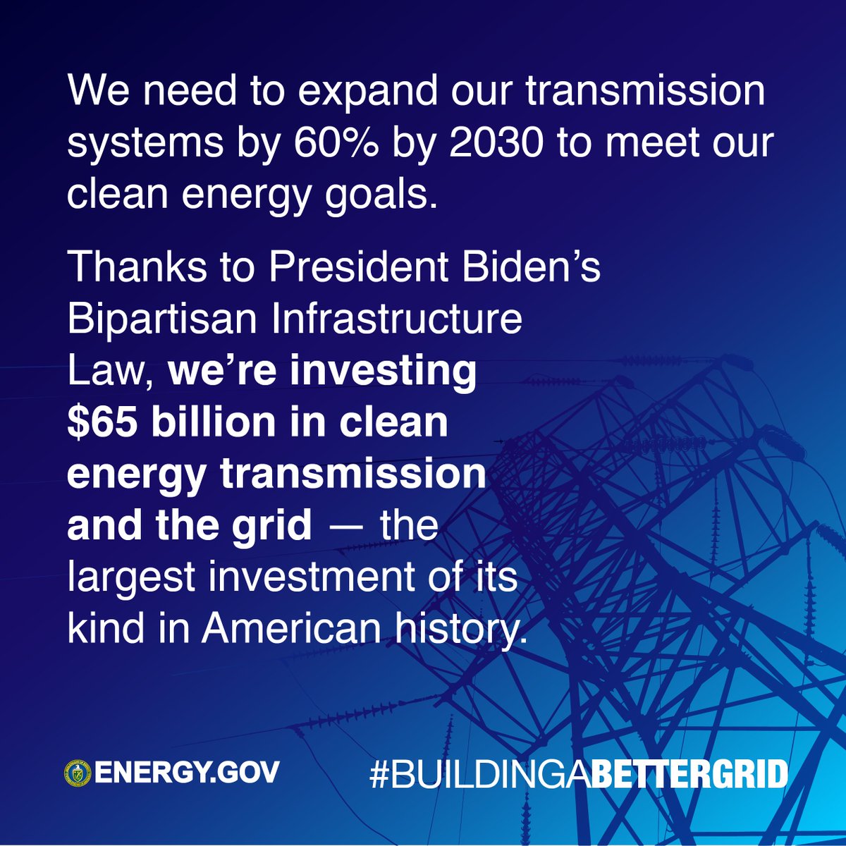 BerkeleyLab's tweet photo. 🏡 🔋 The time is now for America to start #BuildingABetterGrid to power our homes, businesses and communities with cleaner, more affordable power.

@ENERGY #EnergyGrid #CleanEnergy https://t.co/JLG3XuSnRu