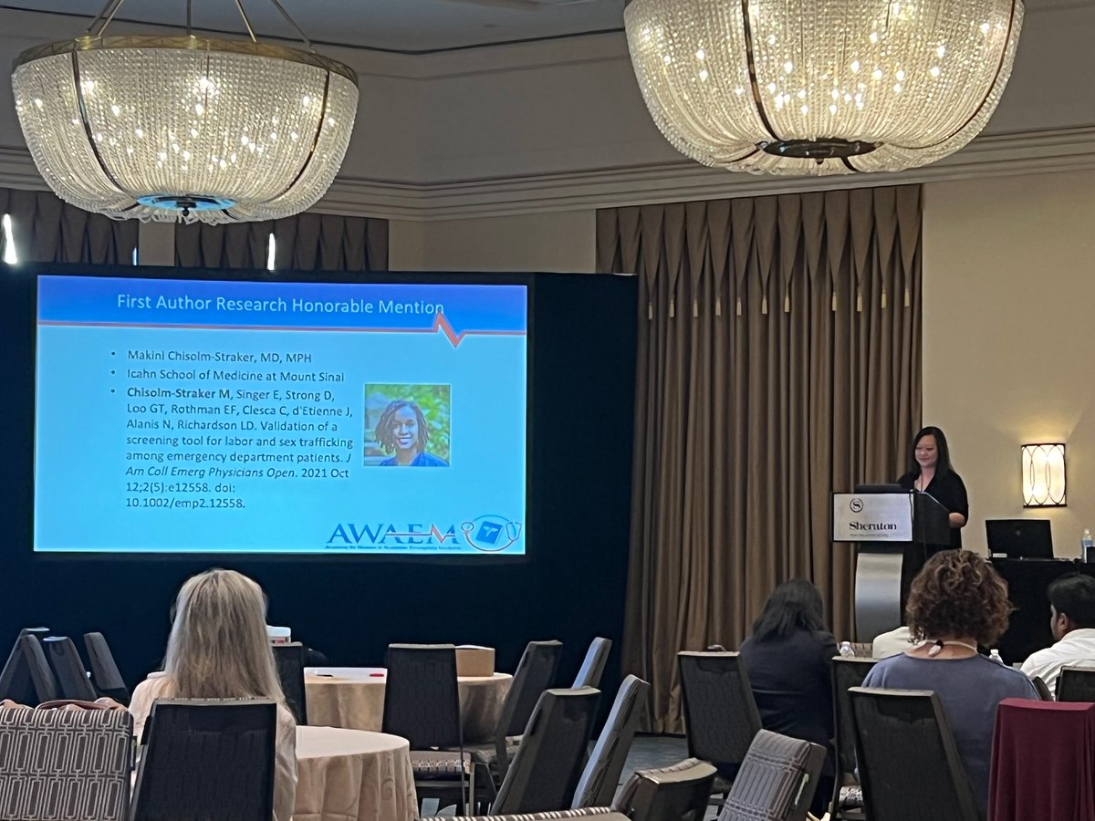Michelle P. Lin, MD, MPH (@drmichellelin) on Twitter photo Congrats to <a href="/fleigirlmd/">JFB</a> <a href="/RachelSolnickMD/">Rachel Solnick</a> Dr Makini Chisolm-Straker on their <a href="/AWAEM/">AWAEM</a> awards. So lucky to work these amazing ladies <a href="/MountSinaiNYC/">Mount Sinai Health System</a>
@Sinai_Emerg_Med <a href="/ISMMSGenderEq/">Office of Gender Equity in Science and Medicine</a> <a href="/SAEMonline/">SAEM</a> #SAEM22 Congrats to <a href="/fleigirlmd/">JFB</a> <a href="/RachelSolnickMD/">Rachel Solnick</a> Dr Makini Chisolm-Straker on their <a href="/AWAEM/">AWAEM</a> awards. So lucky to work these amazing ladies <a href="/MountSinaiNYC/">Mount Sinai Health System</a>
@Sinai_Emerg_Med <a href="/ISMMSGenderEq/">Office of Gender Equity in Science and Medicine</a> <a href="/SAEMonline/">SAEM</a> #SAEM22