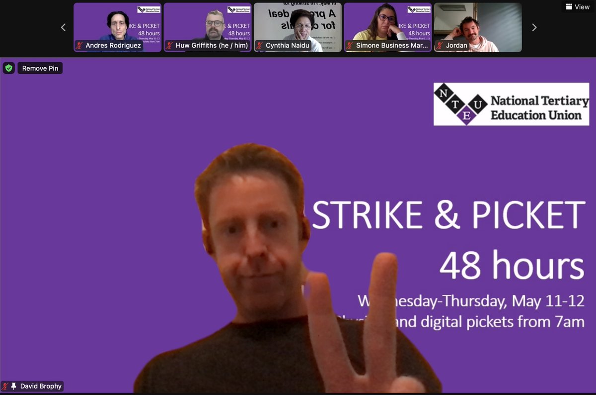 Clocking on again for the 2nd day of the #Usydstrike digital picket line. Join us here if you can't get to campus today: actionnetwork.org/events/usyd-di… @USYDEBA2021 @NTEUNSW @NTEUnion