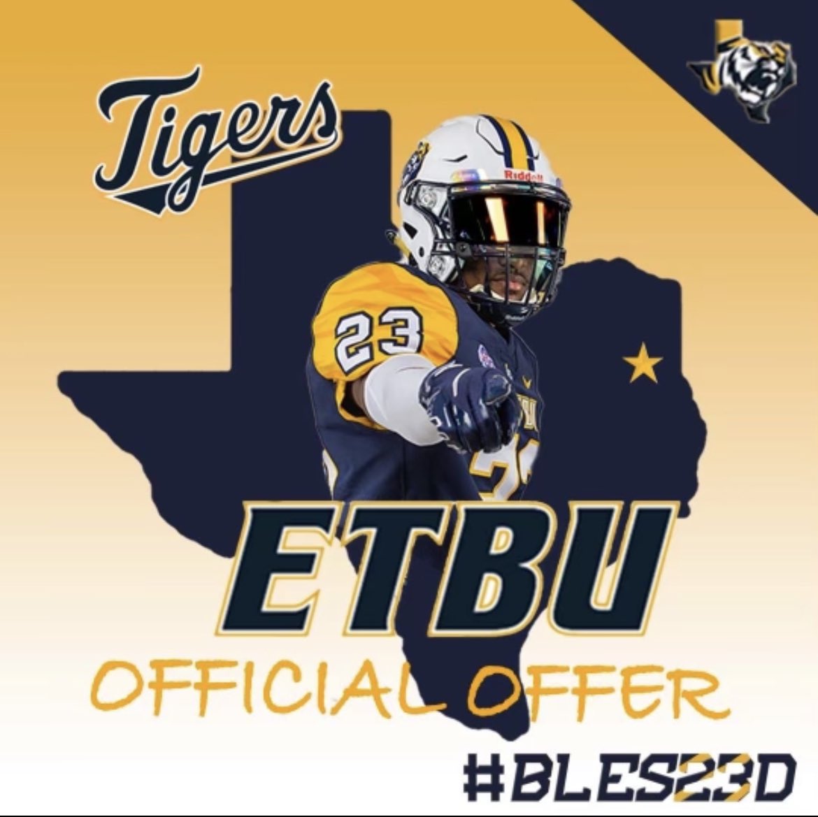 jonnyc_34's tweet photo. After a great conversation with @coachjwmoore I’m blessed to receive my 1st official offer from   @ETBU_Football 
@CoachTPMiller @CTJFootball https://t.co/3xM5LHaZWb