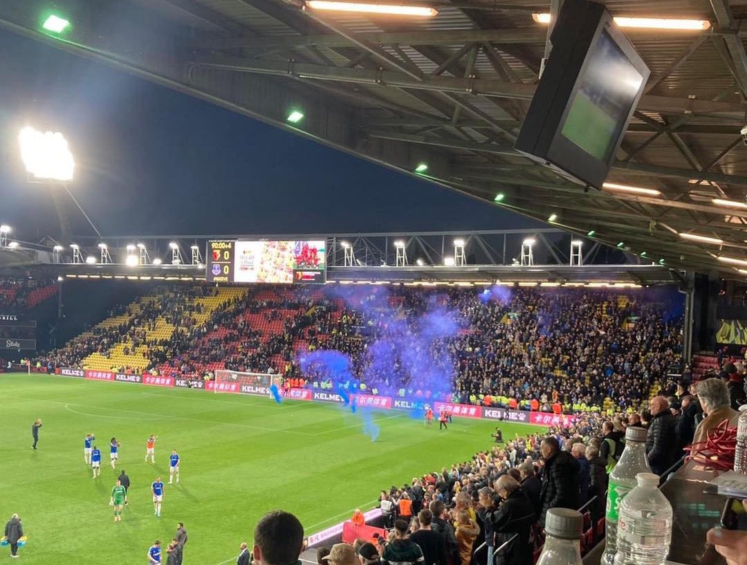 The Away Fans on Twitter "Everton fans at Full Time at Watford this